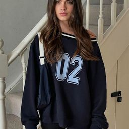 LULU & SKY Women Typography Printed Pullover Sweatshirt-picture-32