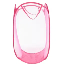 Kuber Industries Nylon Net Laundry Basket With Handle image 2