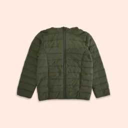 Pantaloons Junior Olive Quilted Full Sleeves Jacket-image-14