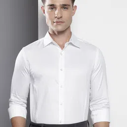 The Indian Garage Co. X Luxe Slim Fit Self Checked Formal Shirt-picture-5