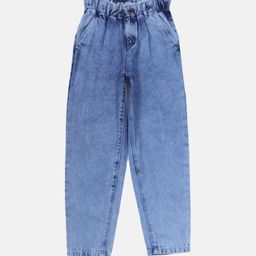 Gini and Jony Girls Blue Heavy Fade Mom Fit  Jeans-picture-19