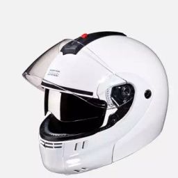 Studds White Large (580 mm) Flip Up-Full Face Helmet, Ninja 3G Double Visor-image-11