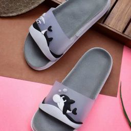 Pampy Angel Women's Grey Slides-image-90