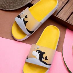 Pampy Angel Women's Yellow Slides-image-83