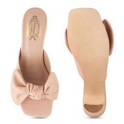 Shoetopia Block Sandals with Bows image 5
