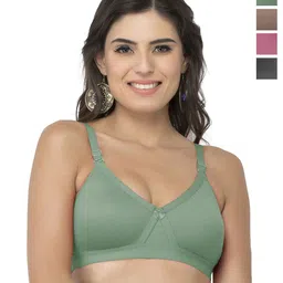 College Girl Cg1304 Pack Of 4 Cotton Full Coverage Lightly Padded Minimizer Bra-picture-14