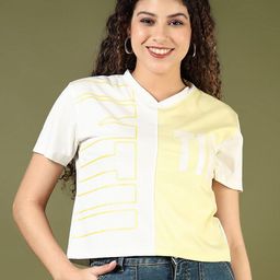 V-Mart Women Colourblocked T-shirt-picture-20