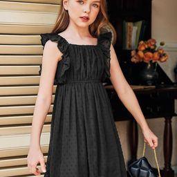 BAESD Girls Self Design Fit & Flare Dress-image-20