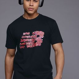 New Balance Brand Logo Print Drop-Shoulder Sleeves Pure Cotton Relaxed Fit T-shirt-image-36