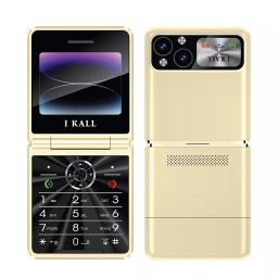 I Kall K42 2.4 Inch 2000 mAh 2 G Gold Multimedia Keypad Flip Mobile-18