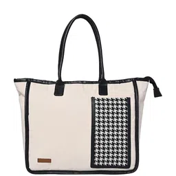 ENSAC Geometric Structured Handheld Bag with Quilted image 2