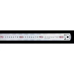 Shinwa Rules Top and Bottom 1 mm Pitch Type Pickup Scale cm Display Silver, 68536273-0