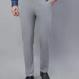 Cantabil Grey Regular Fit Trousers-image-62