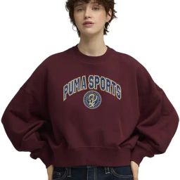 Puma Brown Sports Legacy II Oversized Sweatshirt-image-45