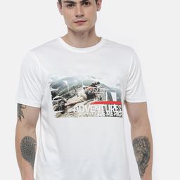 Wildcraft Men White & Grey Graphic Printed T-shirt-picture-43