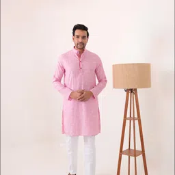 Style Matters Men Cold-Shoulder Sleeves Chikankari Kurta-image-46