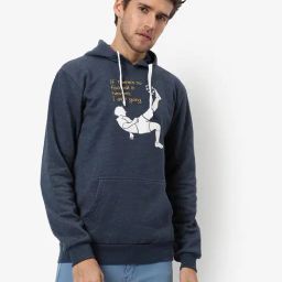 Campus Sutra Denim Cotton Regular Fit Printed Hooded Sweatshirt-image-24
