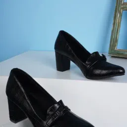 Iconics Women's Black Casual Pumps-image-90
