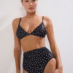 Trendyol Women Polka Dots Printed Mid-Rise Hipster Brief-picture-6
