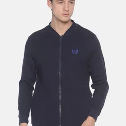 Steenbok Men Navy Blue Solid Sweatshirt-picture-24