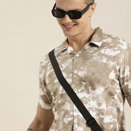 HERE&NOW Men Slim Fit Opaque Printed Casual Shirt-picture-29
