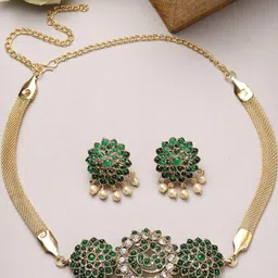 Sukkhi Gold-Plated American-Diamond Jewellery Set-picture-42