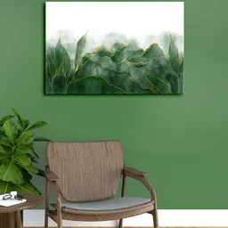 999Store White & Green Snow On A Tree Morden Art Framed Canvas Painting Wall Art-picture-58