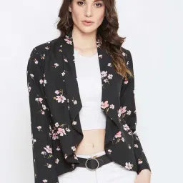 PURYS Black Printed Shrug-38