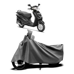 Auto Pearl Two Wheeler Cover with Bag for Hero Duet 125 CC BS6, Silver-image-22