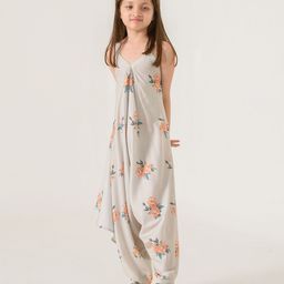 Pasha Girl Pista Green Palazzo Jumpsuit Kids-23