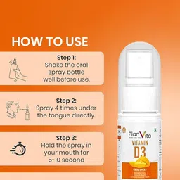 PlanVita Set Of 4 Vitamin D3 Oral Spray - 30 ml Each image 3