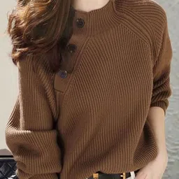 Mast & Harbour Women Turtle Neck Ribbed Pullover-picture-36