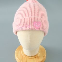 Babyhug Acrylic Heart Design Cap Small Size - Pink-image-13