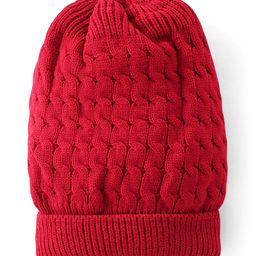 Pine Kids Woollen Beanie Cap Maroon - Diameter 11 cm-image-1