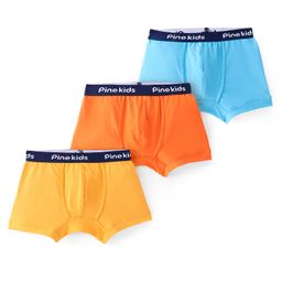 Pine Kids Cotton Lycra Solid Colour Trunks Pack of 3 - Multicolor-image-24