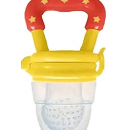 Chinmay Kids 1 Pc Baby Pacifier Food Feeder Silicone Fresh Fruit Milk Nibbler Feeding Safe Kids Supplies Nipple Teat Pacifier Bottles - Soother (Yellow)-11