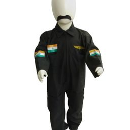 BookMyCostume Full Sleeves  Abhinandan Indian National Hero Air Force Costume Dress - Green-image-41