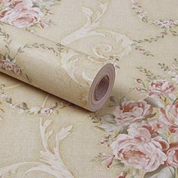 Jaamso Royals Cream & Pink Damask Wallpaper | Self-Adhesive | Peel and Stick-10
