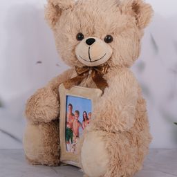 Dukiekooky Super Cute & Adorable Light Brown Teddy Bear Soft Toy- Height 40 cm-image-88