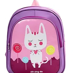 SYGA Kids Backpack, Cartoon Pattern, Large Capacity Perfect for Kindergarten and Primary School Students- Height 11.81inch (Purple Bunny)-picture-38