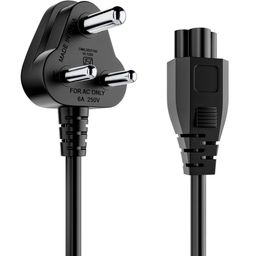 Portronics Konnect G3 350W Laptop Power Cable, 3 Pin Type Connector, 350W Max Load Capacity, 1.2M Length(Black) POR-2104-image-6