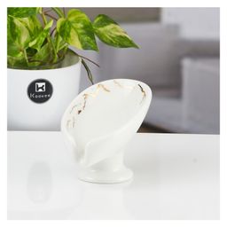 KOOKEE Ceramic Soap Holder Dish, Set of 1 Bathroom Accessories for Home, White (11169)-picture-40