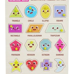 asian Portable Wooden Shapes Name Game For Kids Pack of 1 (Multicolor)-14