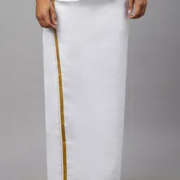 Ramraj Men Solid Adjustable Dhoti image 1