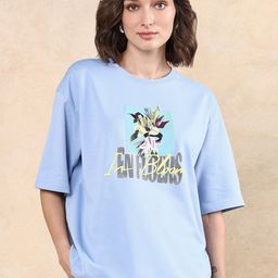 RAREISM Women Printed Drop-Shoulder Sleeves Pockets T-shirt-image-29