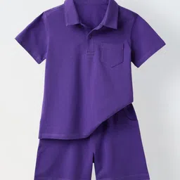 SPUNKIES Boys Polo Collar T-Shirt With Shorts-picture-21
