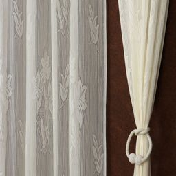 Aura Sheer Net Cream 2 Pieces Floral Printed Long Door Curtains-picture-25