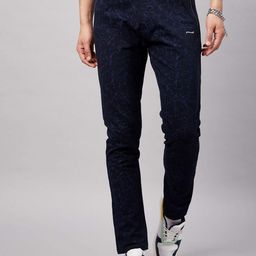 MOUNTAIN COLOURS Men Printed Low-Rise Trousers-image-81