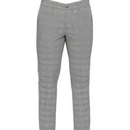 Basics Men Checked Comfort Trousers image 4