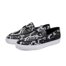 SHUTIQ Men Printed Leather Sneakers-picture-38